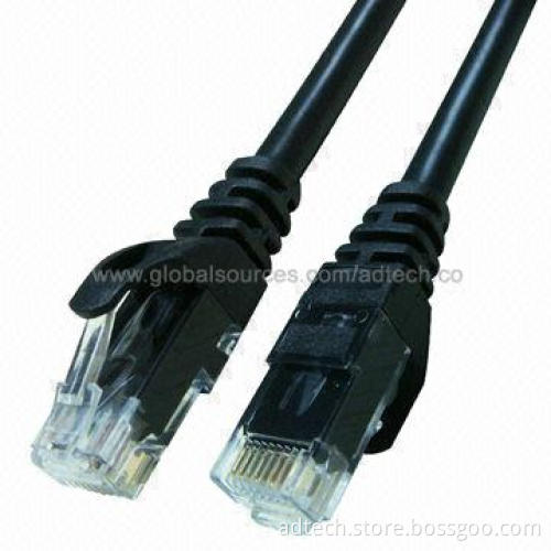 Slim Cat5e Patch Cable, Molded UL-approved in PVC